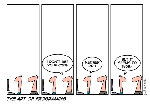 The Art of Programming by Geek & Poke